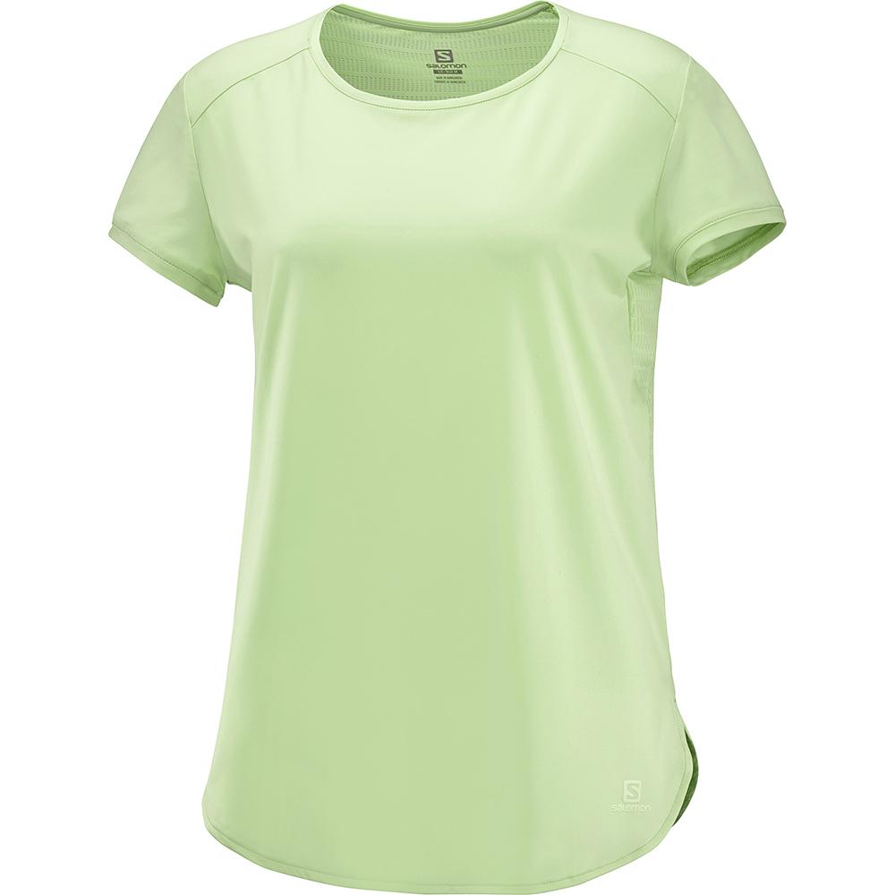 Camisetas Salomon Mujer Blancas - Salomon Argentina COMET BREEZE W,751034-UYJ